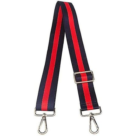 Bred veskestropp for kvinner og jenter, flerfarget lerret, crossbody