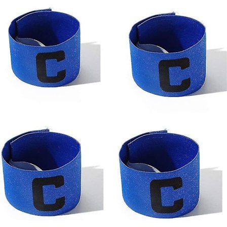4-pak Fotballspiller Sports Fleksibel Bevegelse Justerbar Bånd Leder Armbånd For Barn Og Tenåringer Blå
