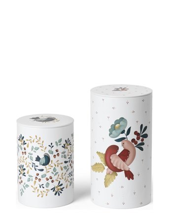 Rosendahl | Gc Cottage Opbevaringsdåse Ø10/Ø11 Hvid M. Deko 2 Stk. | 11.5 CM