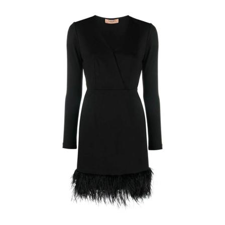 Twinset, Short Dresses Zwart, Dames, Maat:S