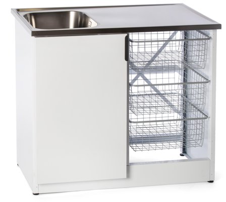 Nimo TB 1000 HT Pesupöytä valkoinen Oikea, Pesutupa