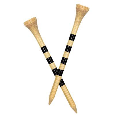 Golf Pigger Plast Bambus Tre Original Farge 70mm 100stk Sett