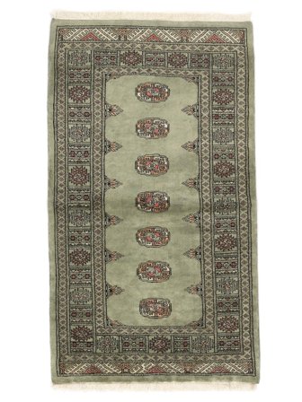 Koberec Orientální Pákistán Bokhara 3Ply 91X159 Tmavě Zelená/Černá (Vlna, Pákistán)