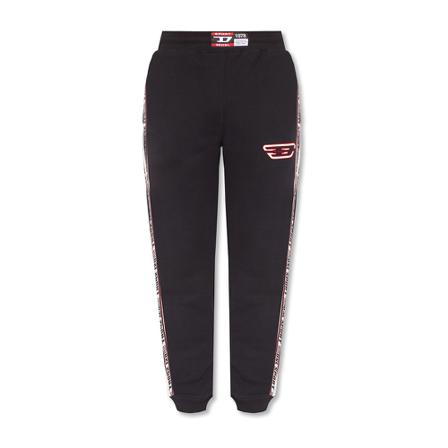 Diesel, Amsb-Bounss-Ht 02 sweatpants Zwart, Heren, Maat:L,Katoen