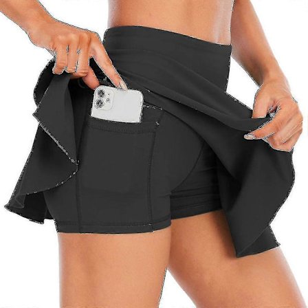 Dame Sportbukser Skørt Løbeskørt Med Indre Shorts Tennis Hockey Skørt
