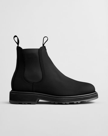 GANT Herren Blisdor Chelsea Boot aus Leder (44) Schwarz