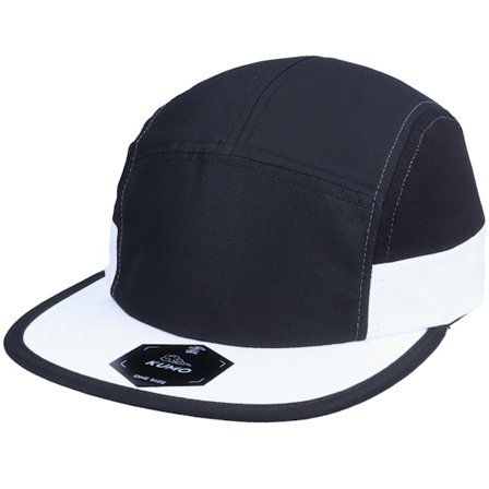 Kumo - Schwarz 5panel Cap - Cloudfit Black/White 5-Panel @ Hatstore