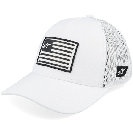 Alpinestars - White - trucker - Cap - Flag White/White A-frame Trucker - Hatstore