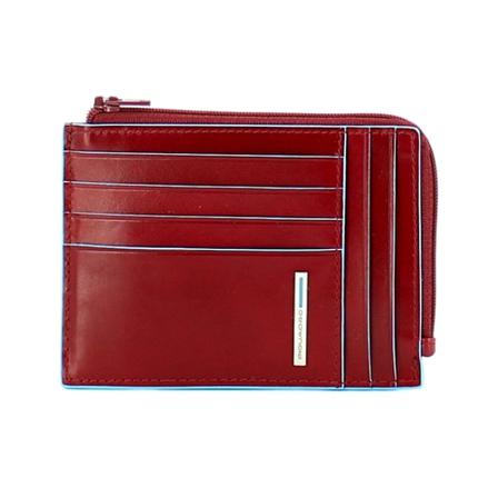 Piquadro, Card Holder Czerwony, Kobieta, Rozmiar: ONE Size