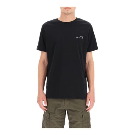 A.p.c. A.p.c. a.p.c. item 001 logo print t-shirt Sort, Herre T-shirts