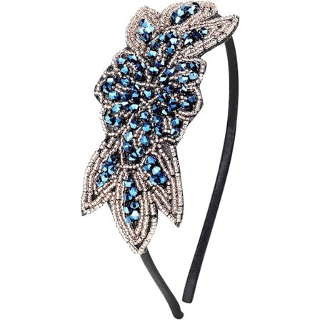 1920-tals Hårprydnad Vintage 1920-tals Pannband Kristall Pannband Flapper Hårprydnad med Kristall Great Gatsby Kostymtillbehör Roaring 20-tals 