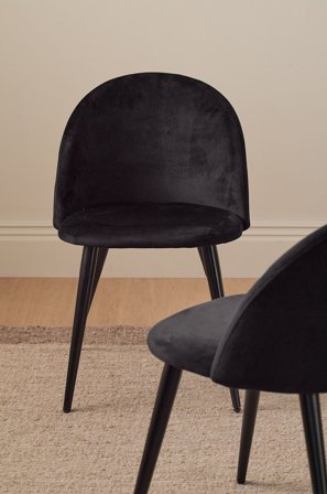 &Home - Tuoli Stol Country 2-p 2 kpl - Musta - Tuolit - - Homeroom