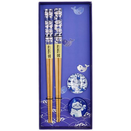 Tokyo Design Studio Lucky Cat ätpinnar gåvoset 2-pack | Dukning & Servering > Bestick > Ätpinnar | Bagaren och Kocken