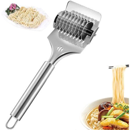 Manuaalinen pastakone, nuudeli, ruostumattomasta teräksestä valmistettu minimanuaalinen nuudelirullarilevy, taikinaleikkuri, pastamuottileikkuri, 