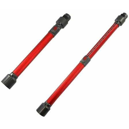 Trade-Shop Teleskoprör/Sugrör Ersättning för Dyson V7 V8 V10 V11 V15 Sladdlös Dammsugare Ersätter 967477-03/Röd, 45-70cm Lång