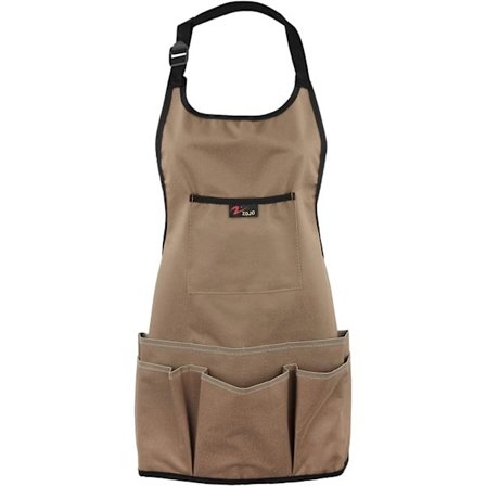 Oxford-kangaskuvioinen puutarhaesiliina, paksuuntava puutarhatyökaluvyö, monitoiminen vedenpitävä kulutusta kestävä naisille ja miehille