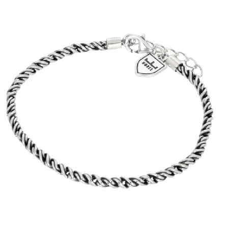 by BILLGREN Silverarmband | Tvinnat 3 Mm Nobel Accessoarer Herr Silver 19 cm