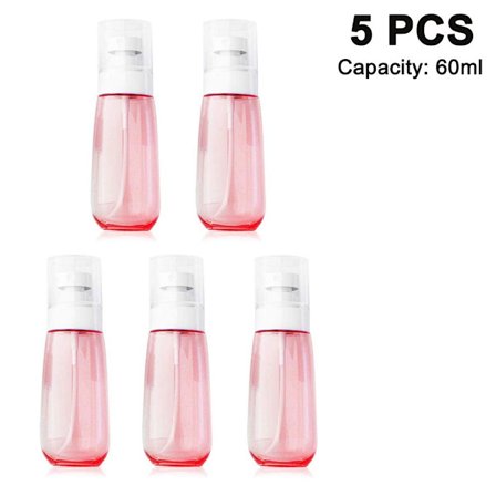 5 st Mist Spray Flaska Påfyllningsbar Reseförpackning med Lufttryckspump Plast Lee KLB