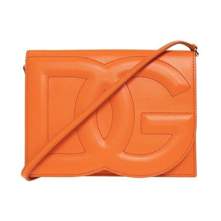 Dolce & Gabbana Shoulder Taske with logo Orange, Dame Skuldertasker, Størrelse: ONE Size