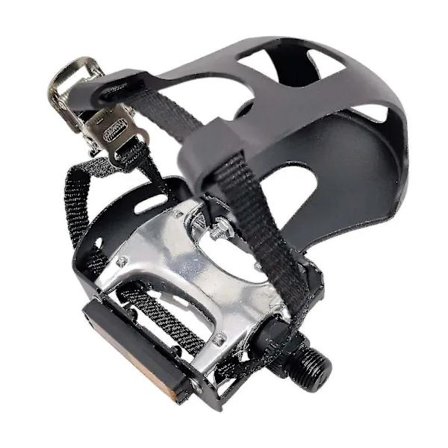 /EA/Pedaler til motionscykel med tåclips, træningspedal til almindelige sko, perfekt til indendørs cykling, 9/16 gevind