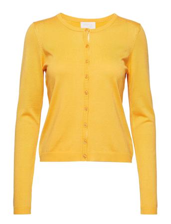 New Laura Cardigan Strikkegenser Cardigan Gul Minus