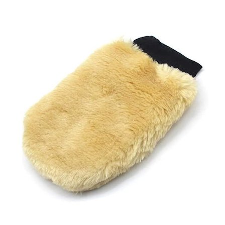 1 Pack, Ull Bil Tvätt Vante, Dubbelsidig Plus Tjock Ull Bil Tvätt Vantar, Rengöring Lamm Fluff Och Bil Rengöring