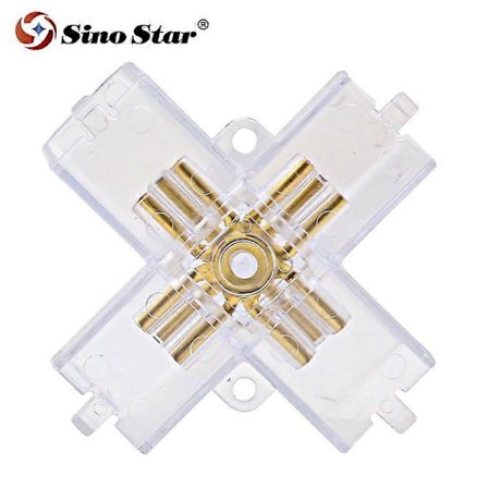 Täyskuparinen 3-nastainen liitin LED-lampulle, sopii Sinostar Hexagon -valoputkelle 110-240 V yleismalli