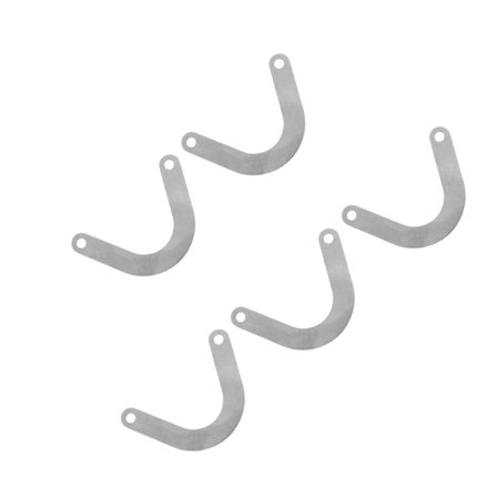 5 stk Metallventilplate U-formet Metall Luftkompressor Tilbehør Ventilplate 59mm Bredt Kraftverktøydeler Tilbehør