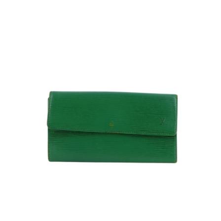 Louis Vuitton Vintage Pre-obned Sarah leather portfolio Grøn, Dame Vintage Accessories, Størrelse: ONE Size