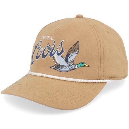 American Needle - Beige adjustable Cap - Coors Canvas Cappy Wheat A-Frame Adjustable @ Hatstore