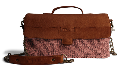 Muud Strikkepakke Haumea Veske rosé-richbrown