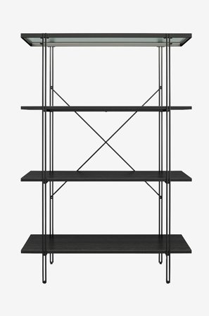 Dorel Home - Reol med fire hylder Wainwright - Brun - Bogreoler - Fra Homeroom
