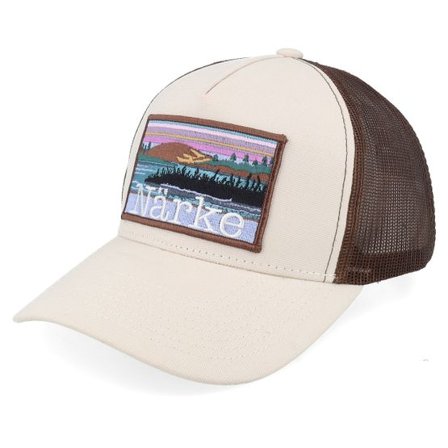 Wild Spirit - Beige trucker Keps - Swedish Närke Landscape Canvas Beige/Browna-frame Trucker @ Hatstore