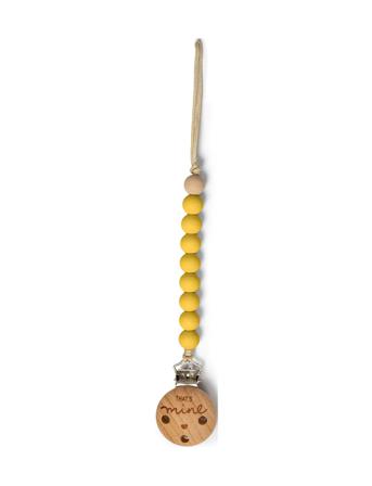 Pacifier Strap Ochre Baby & Maternity Pacifiers & Accessories Pacifier Clips Gul That's Mine