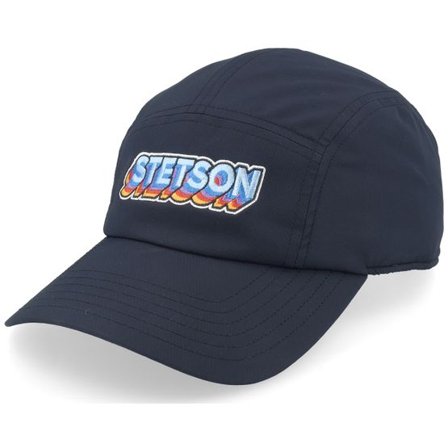 Stetson - Svart 5panel Keps - Coloful Stetson Black 5-panel @ Hatstore