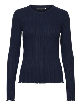 Candacekb Ck Ls T-shirts & Tops Long-sleeved Sininen Karen By Simonsen