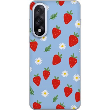 Kompatibelt Mobilskal till Motorola OnePlus Nord 5 Jordgubbar jordgubbar tryck sommar bär blommor prästkragar svensk midsommar retro design kök