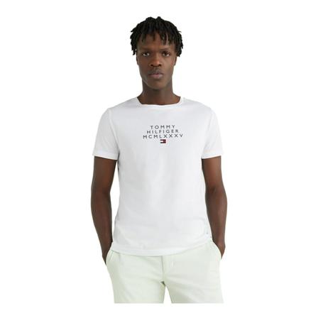 Tommy Hilfiger Mw0Mw24964Ybr T-shirt Hvid, Herre T-shirts
