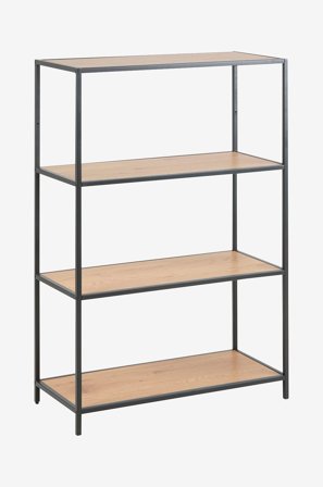 AC Design Furniture - Hylla Agust, höjd 114 cm - Natur - Bokhyllor - Från Homeroom