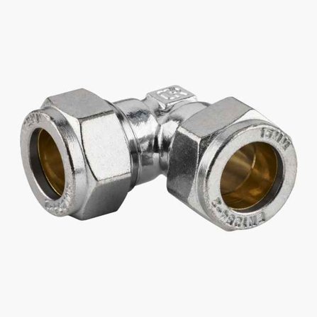 Klämringskoppling vinkel 10 x 10 mm