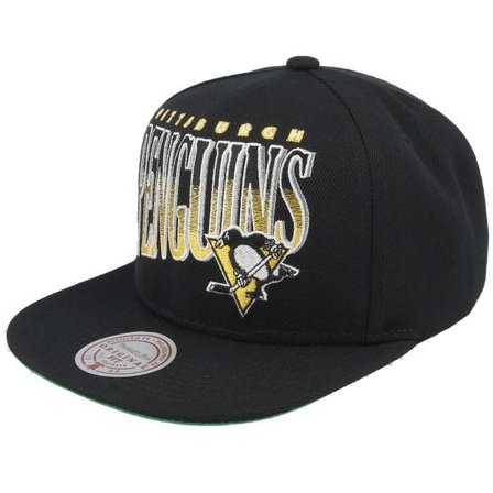 Mitchell & Ness - NHL Svart snapback Keps - Pittsburgh Penguins Line Work Vintage Black Snapback @ Hatstore