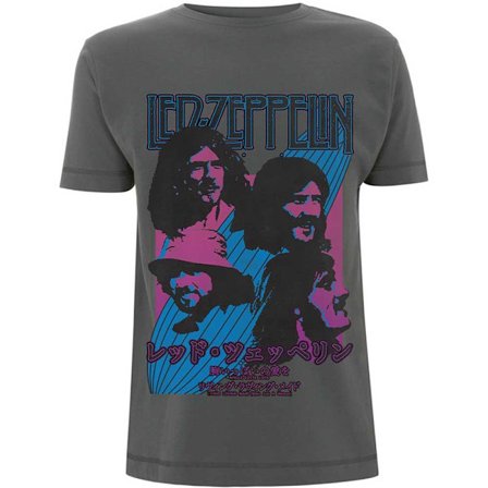 Led Zeppelin Unisex Vuxen Japansk Bomull T-shirt XXL Charcoal