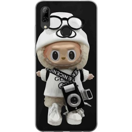 Yhteensopiva Puhelinkuori Huawei Huawei P smart 2019 Tyylikäs muotoilijafiguuri kameralla ja katutyyliä, leikkisä keräilyfiguuri trendikkäässä