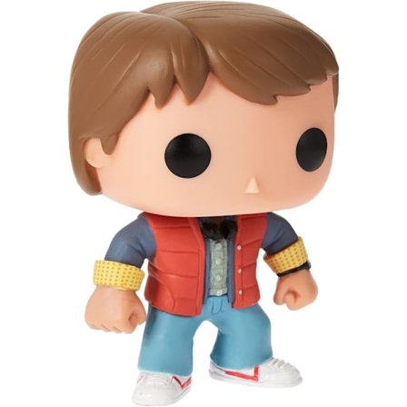 Film Tilbage til Fremtiden Marty Vinyl Figur, Pulver Blå, Vermill