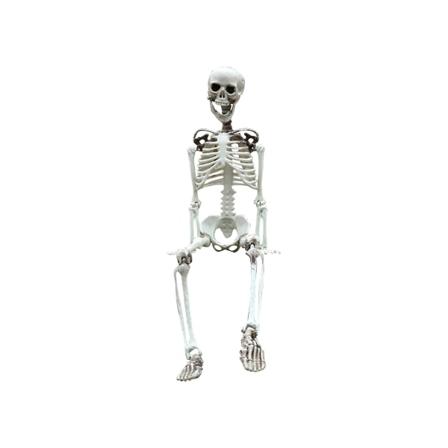 Halloween dekoration skelet plastikknogler med bevægelige led 90cm