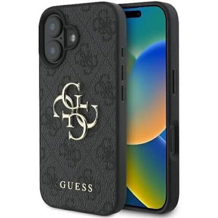 Guess 4G Big Logo Cover til iPhone 16 6.1" Sort - GUHCP16S4GMGGR