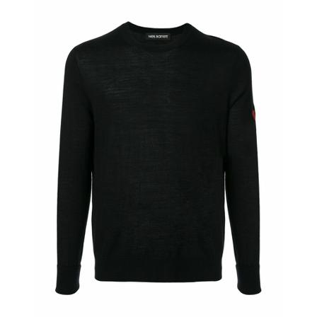 Neil Barrett, Nueter patch heart Blauw, Heren, Maat:L