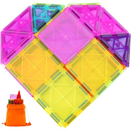 Magnetiska Takplattor - DUOKU - Modell 55CXJM2 - 55 bitar - Utbildningsleksak - Från 4 år