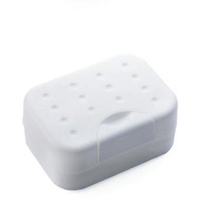 Pakke med såpeboks for reise, såpeholder med lokk, såpeskåler med lokk, såpeboks i plast, såpeholder som er enkel å rengjøre for baderom