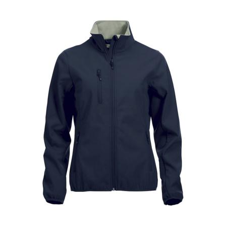 Clique Dam/dam Basic Soft Shell Jacka L Mörk Marinblå